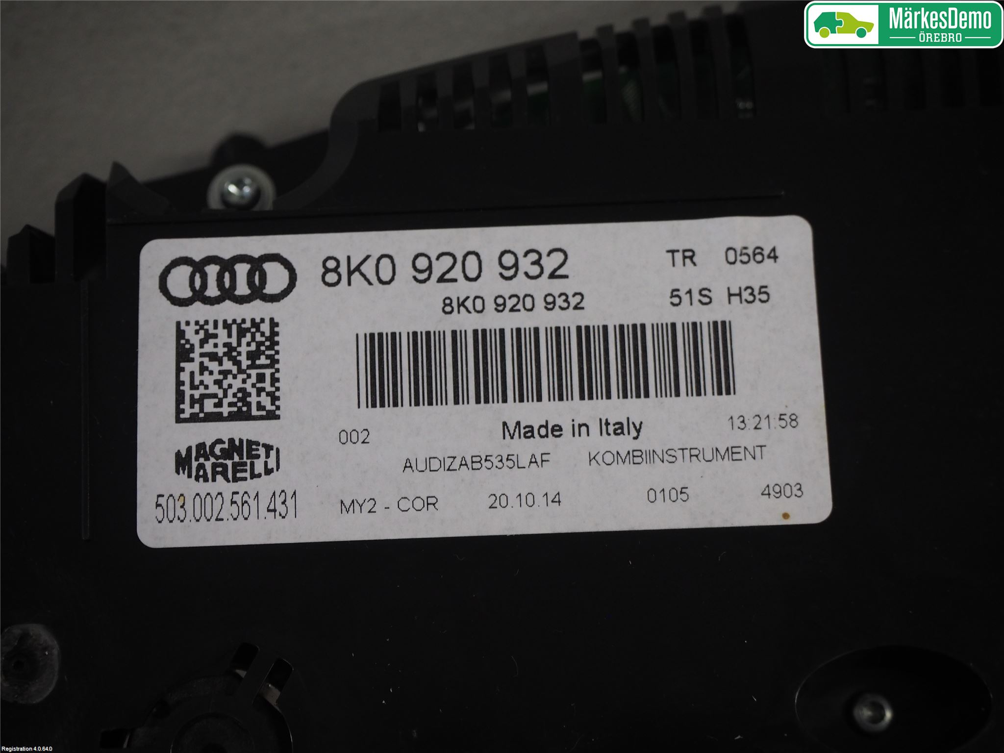 Audi A4 12-15 Instrument Komb