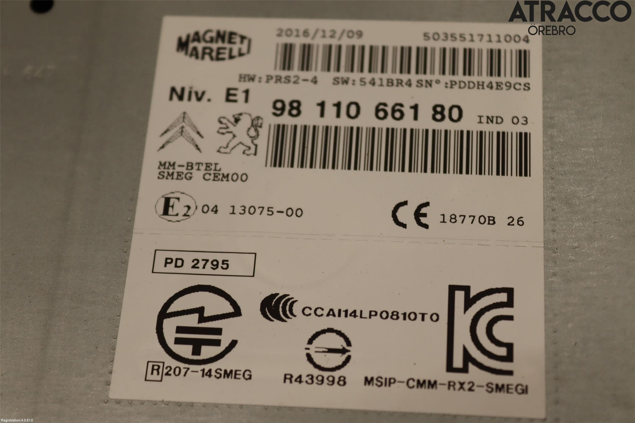 Peugeot PEUGOT 208 16-19 Radio