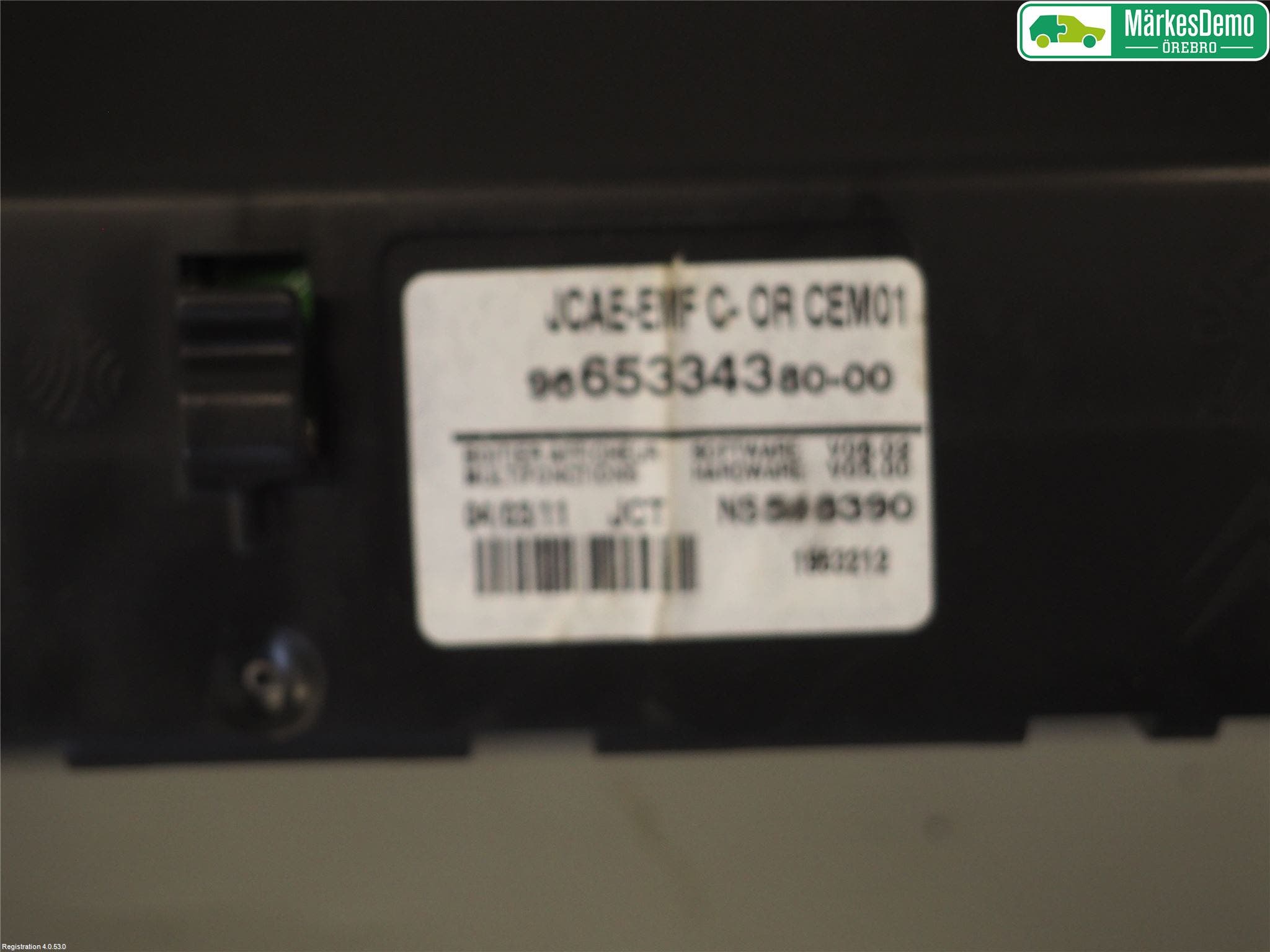 Peugeot 508 11-18 Färddator