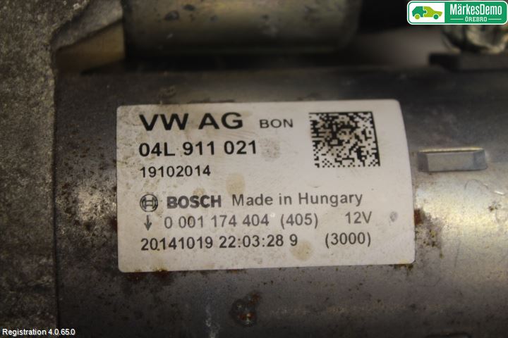 Audi A4 12-15 Startmotor Diesel