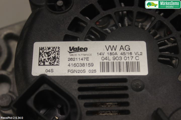 Audi A6/S6 4G 11-18 Generator