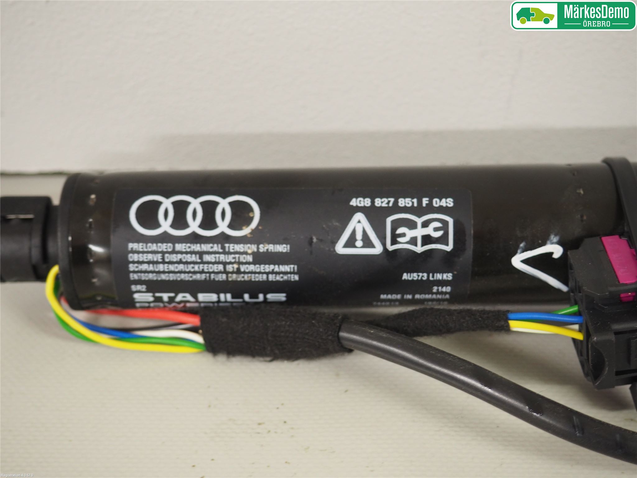 Audi A7/S7 4G 11-17 Gasfjäder Baklucka