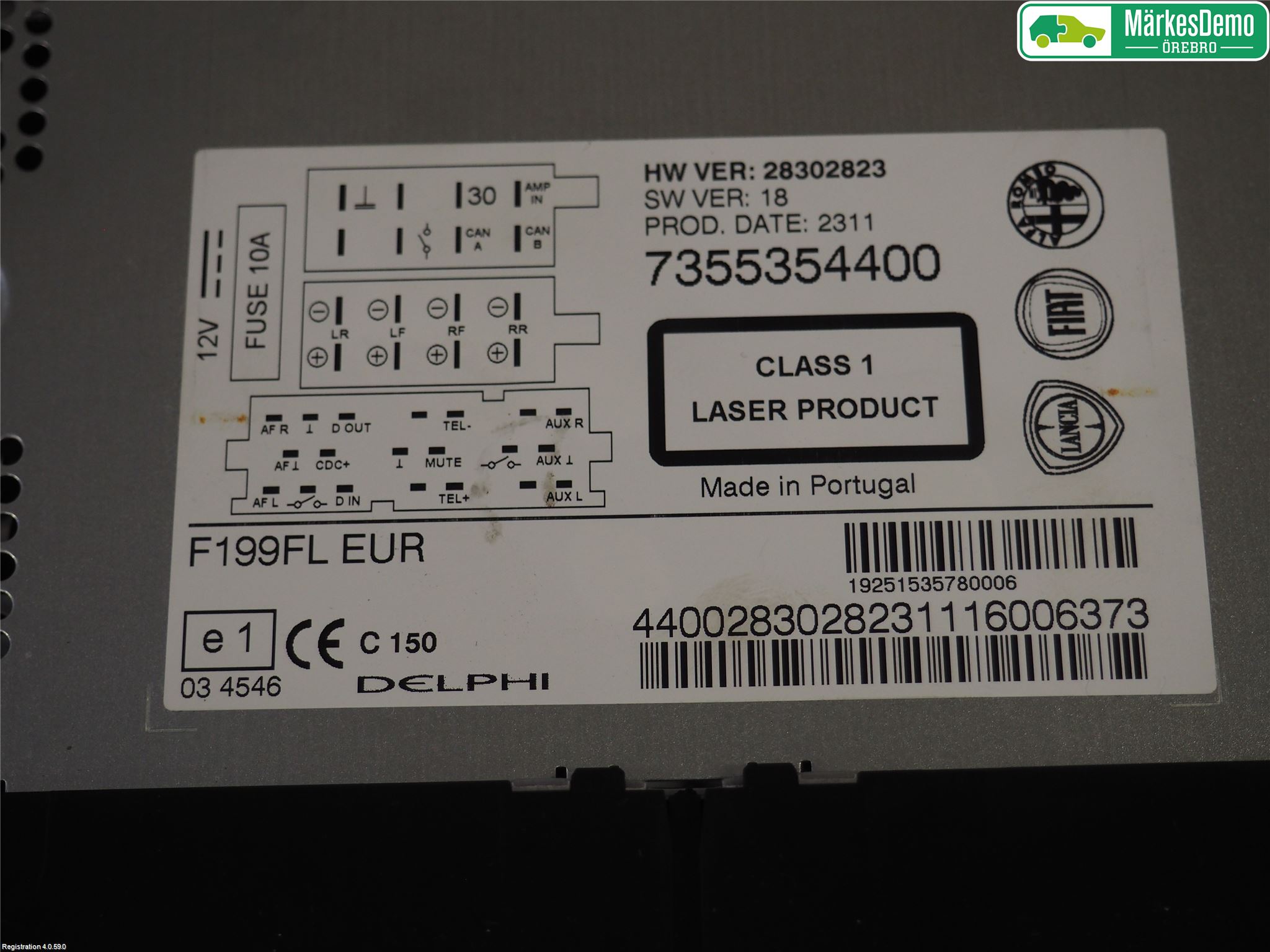 Fiat PUNTO EVO 10-12 Radio