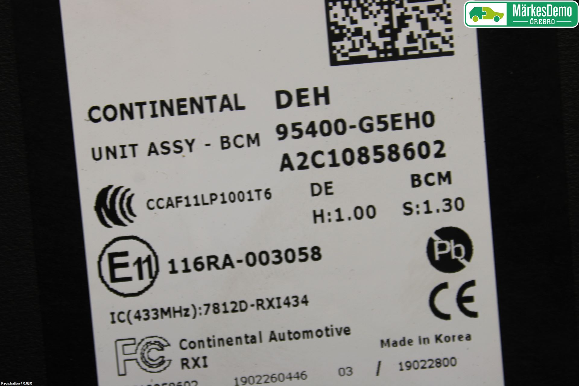 Kia NIRO (DE) 17-22 Styrenhet Övrigt