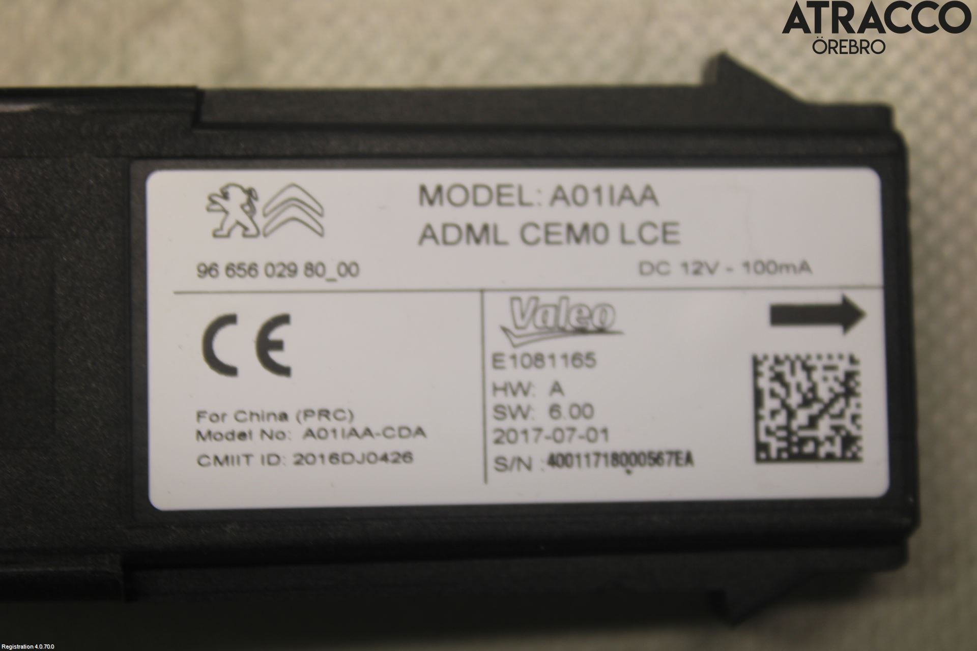 Peugeot 508 11-18 Relä Start