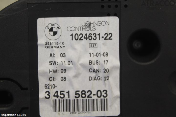 BMW X3 E83     03-10 Instrument Komb