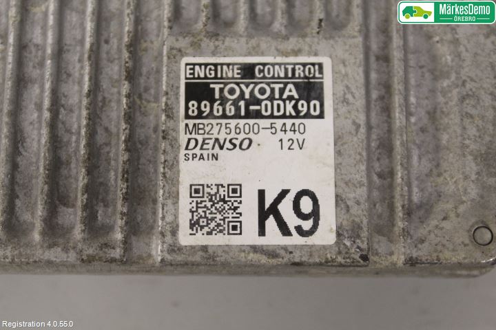 Toyota YARIS XP130 15-20 Styrenhet Insprut Bensin