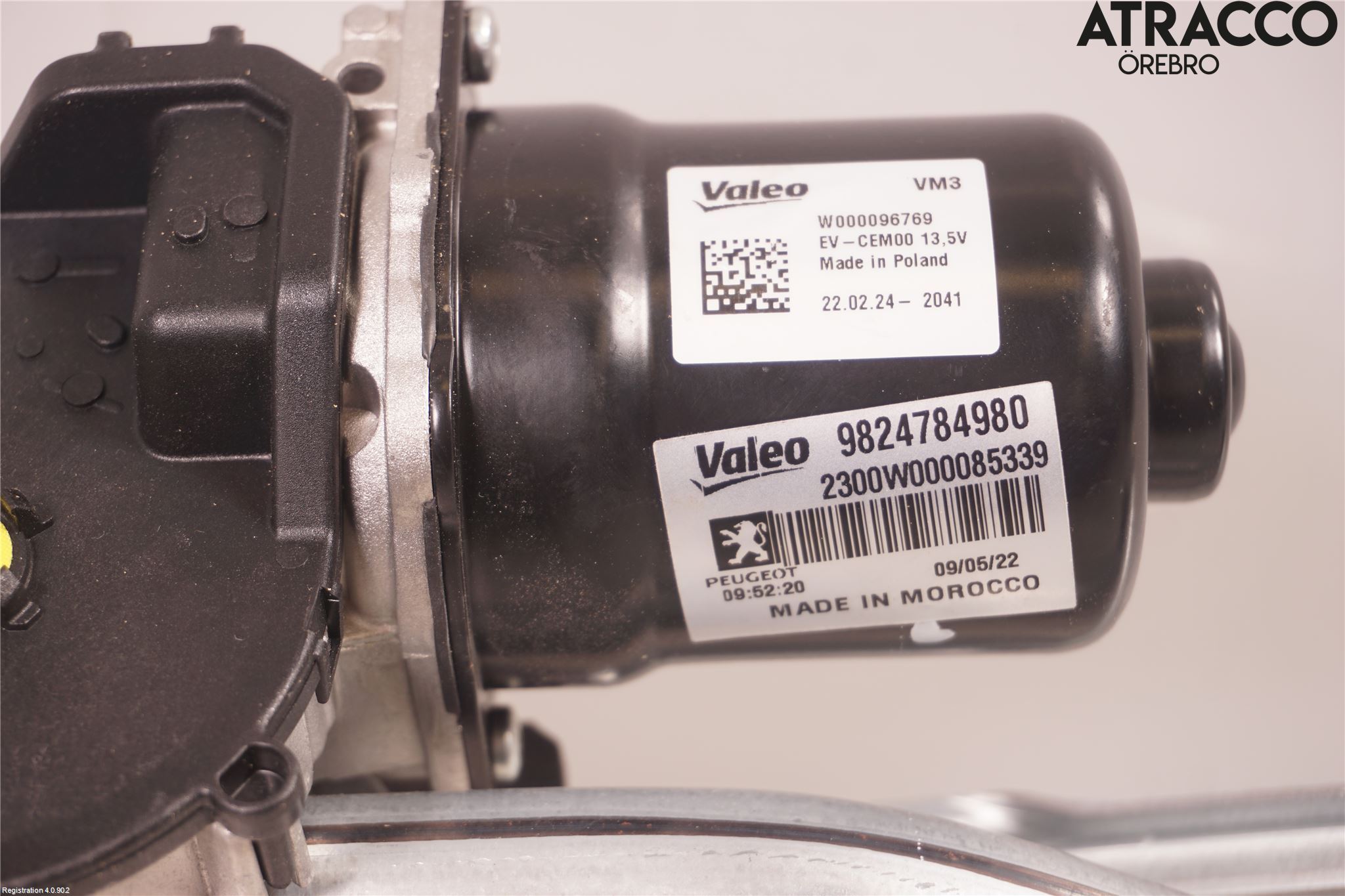 Citroen C4/E-C4 C4X/E-C4X III 21- Torkarmotor Vindruta