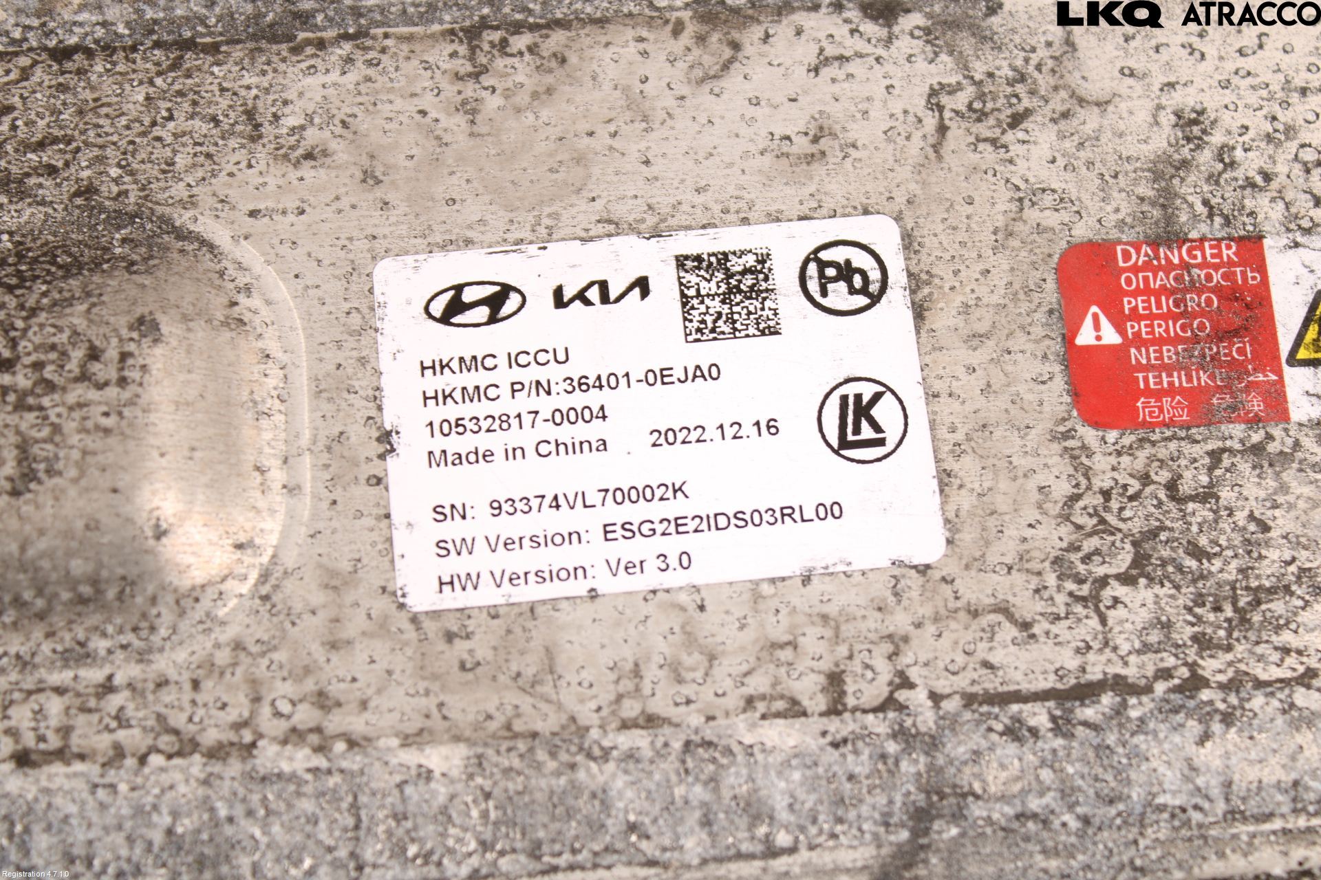 Kia NIRO (SG2) 23- Batteriladdare Högspänning