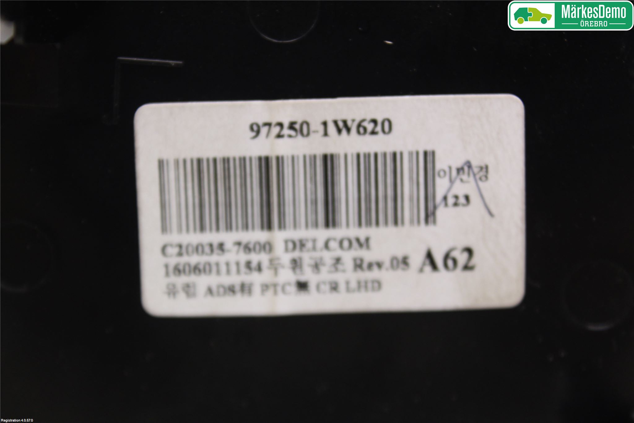 Kia RIO 12-16 Ac Styrenhet Ac Manöveren