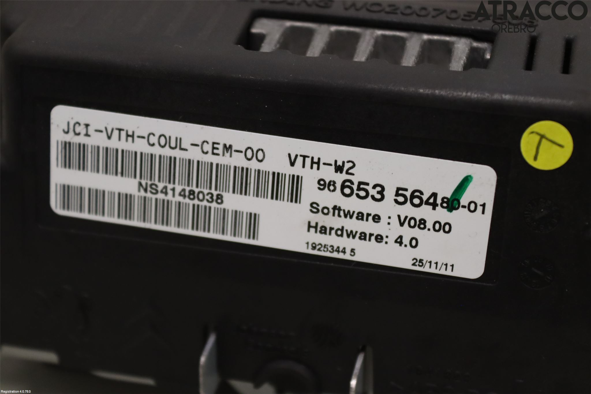 Peugeot 508 11-18 Multifunktionsdisplay