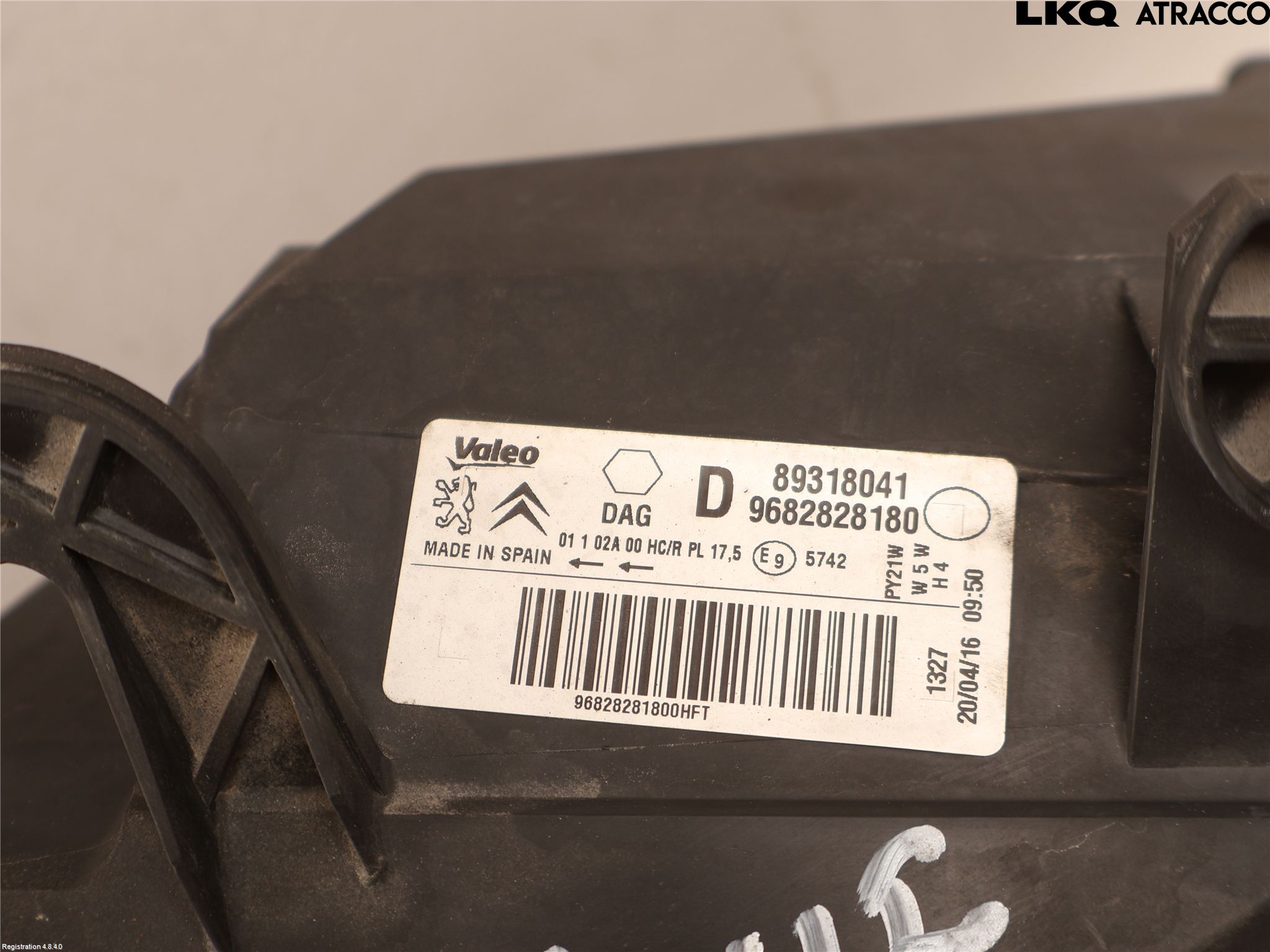 Citroen BERLINGO 08-18 Strålkastare Höger