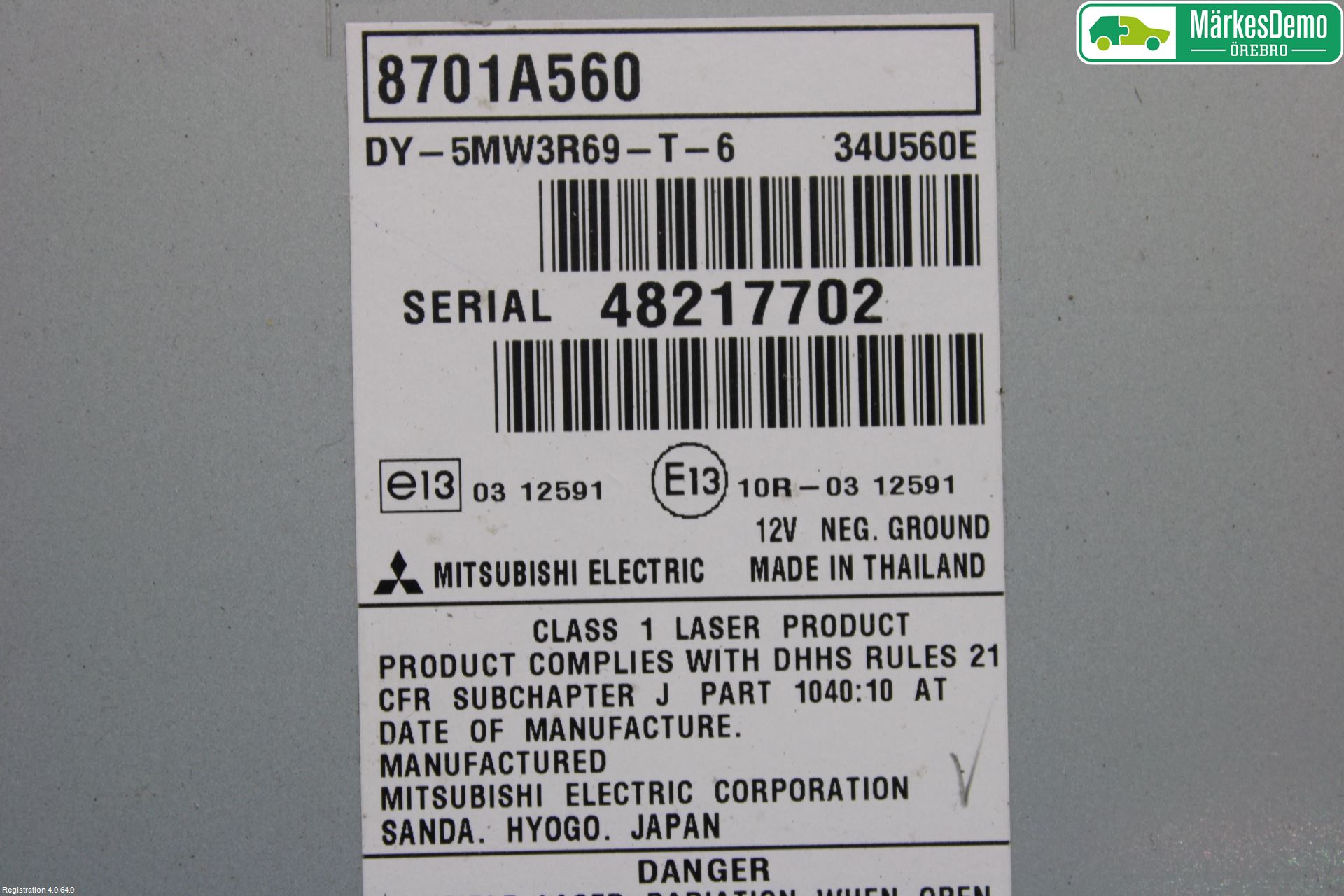 Mitsubishi OUTLANDER 13-21 Cd Radio - Multimediapanel
