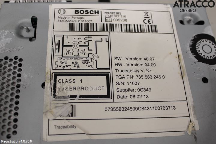 Peugeot BIPPER Radio
