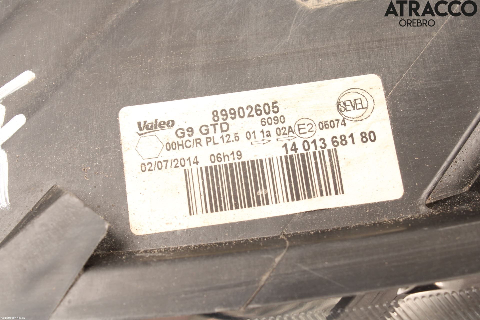 Citroen JUMPY 07-16 Strålkastare Vänster