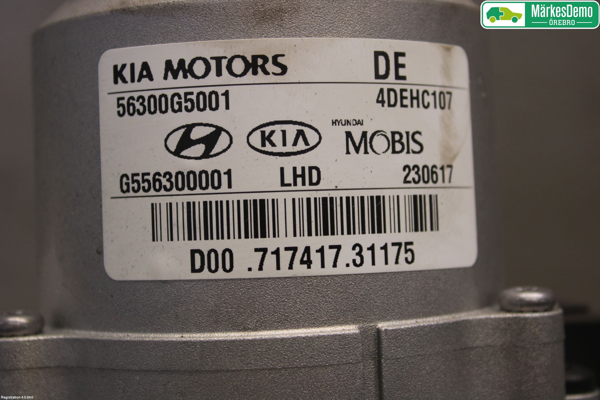 Kia NIRO (DE) 17-22 Rattaxelagg Med Inb Servo