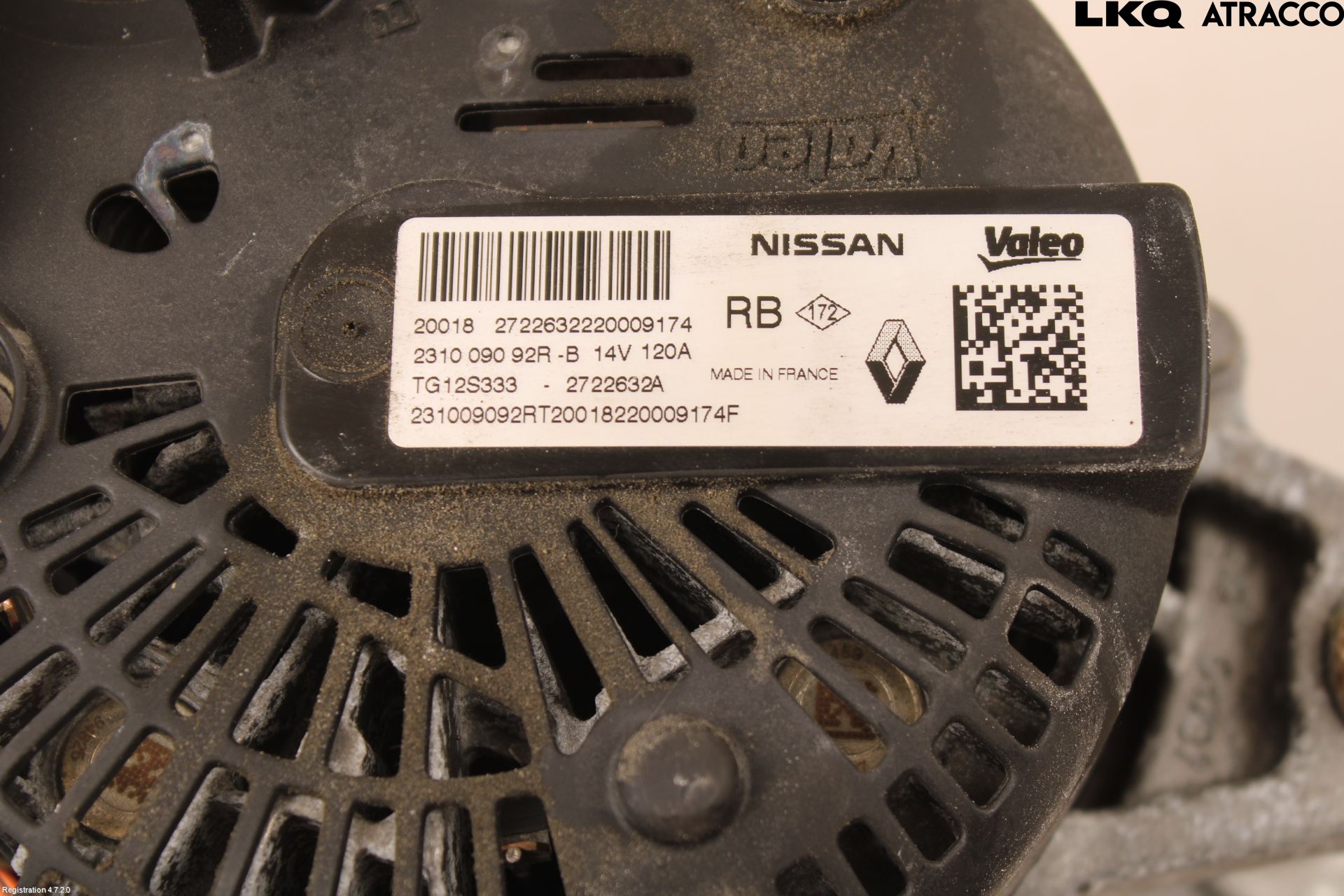 Nissan JUKE 20- Generator