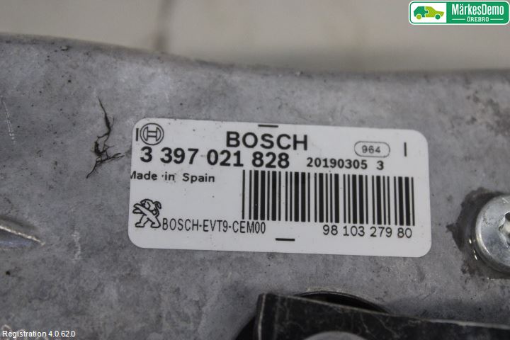 Peugeot 308 14-21 Torkarmotor Vindruta