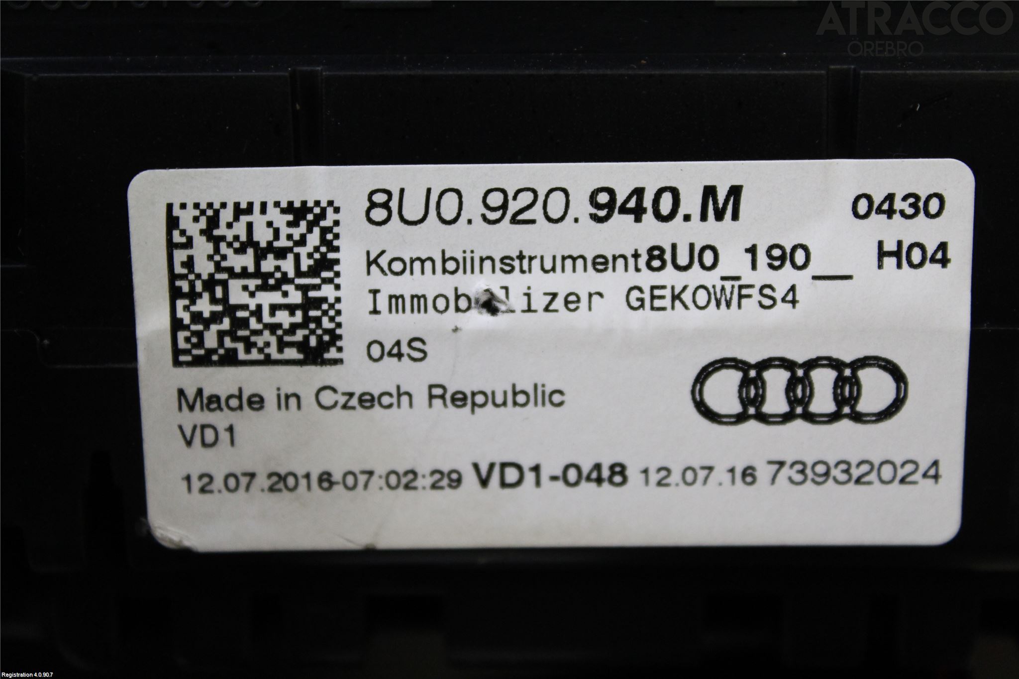 Audi Q3 8U 12-18 Instrument Komb