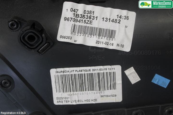 Peugeot 508 11-18 Dörrklädsel Vä