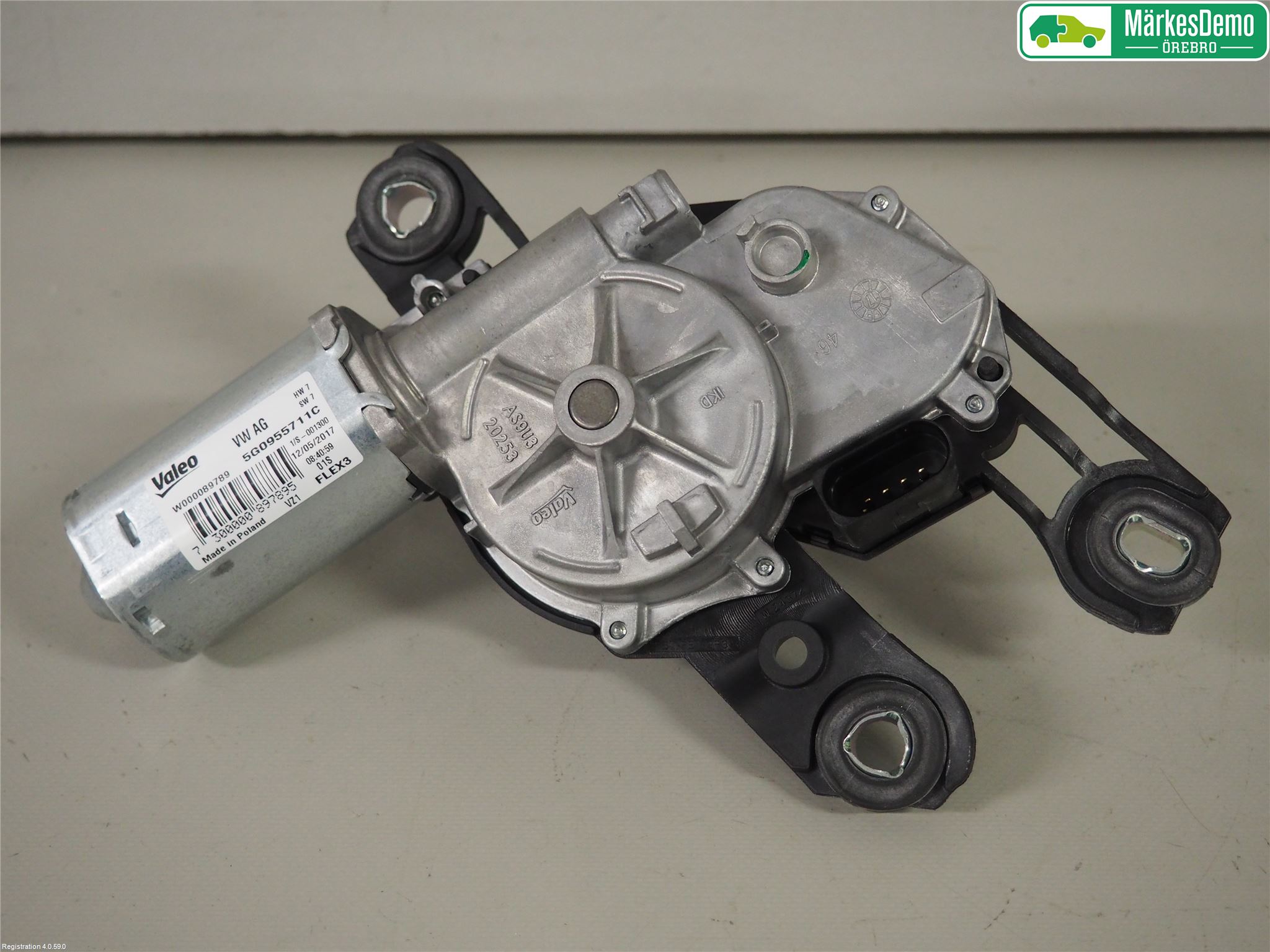 Volkswagen VW GOLF / E-GOLF VII 13-20 Torkarmotor Baklucka