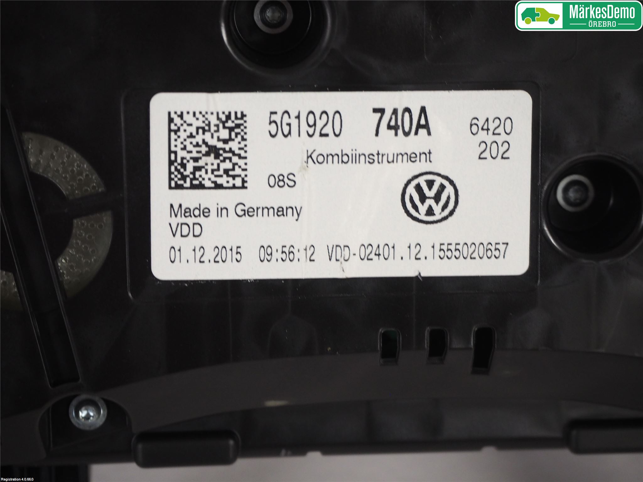Volkswagen VW GOLF / E-GOLF VII 13-20 Instrument Komb