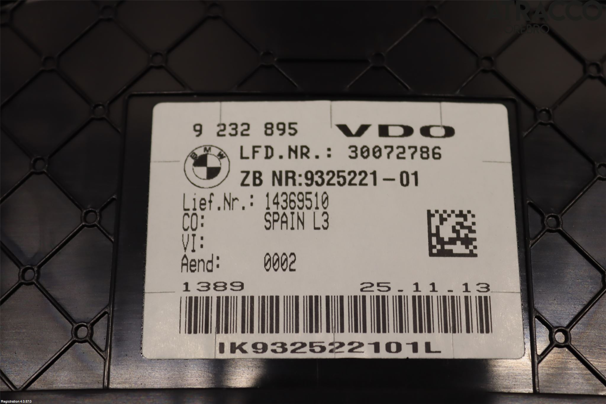 BMW 3 GT F34 13-19 Instrument Komb