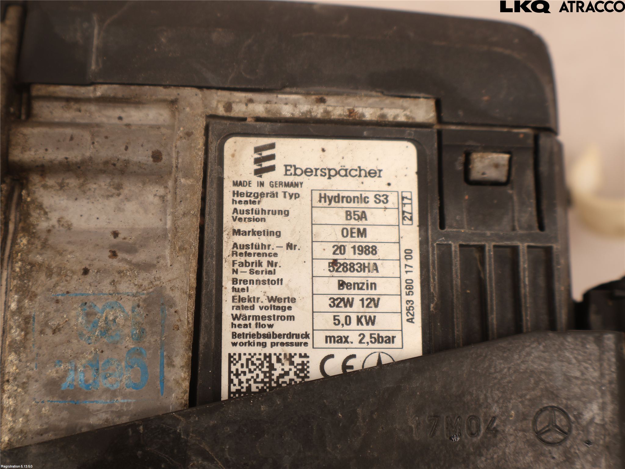Mercedes-Benz MB E-KLASS (W213) 16-23 Bensinvärmare