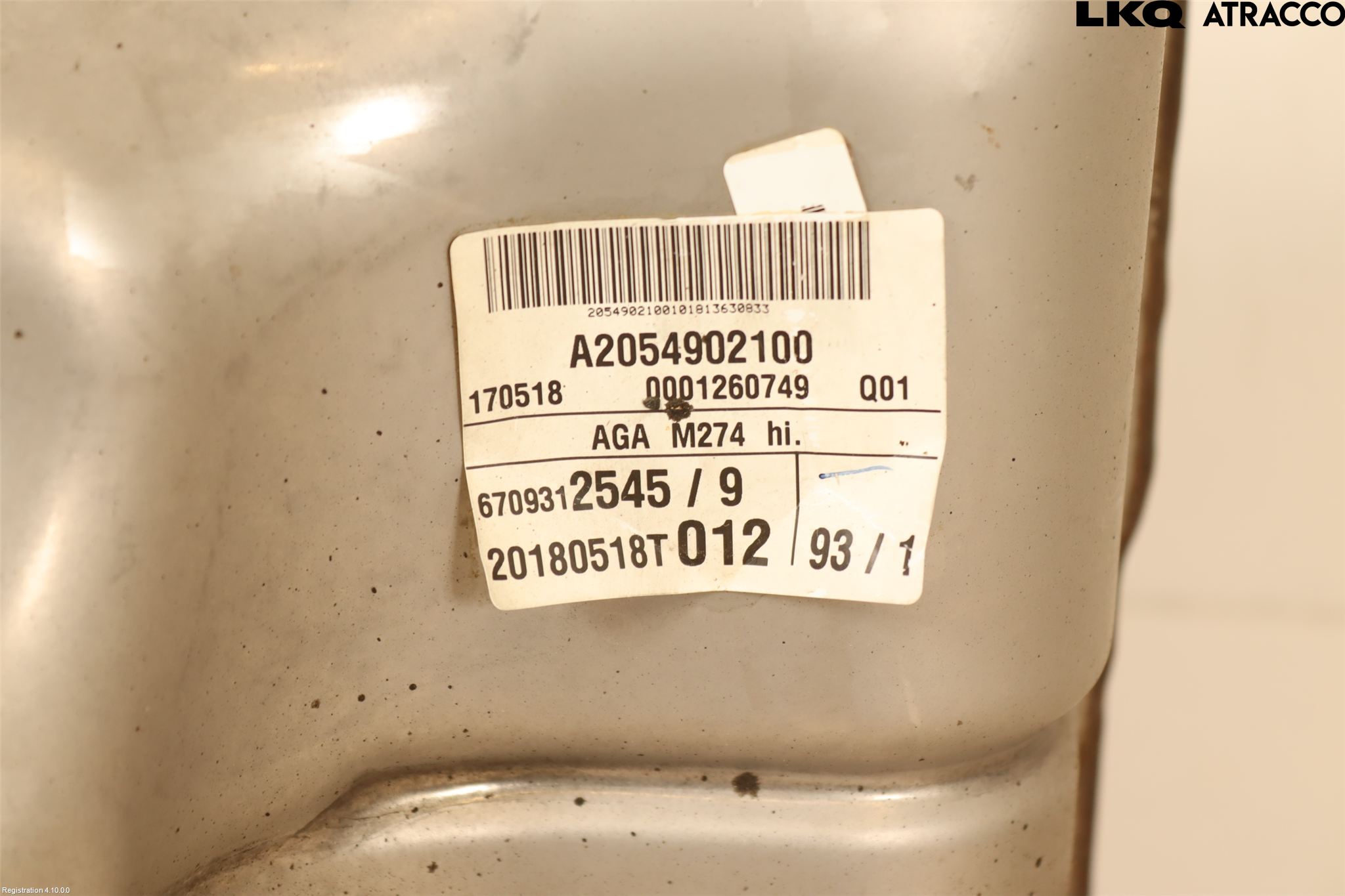Mercedes-Benz MB C-KLASS (W205) 14-21 Avgas Bakre Dämpare