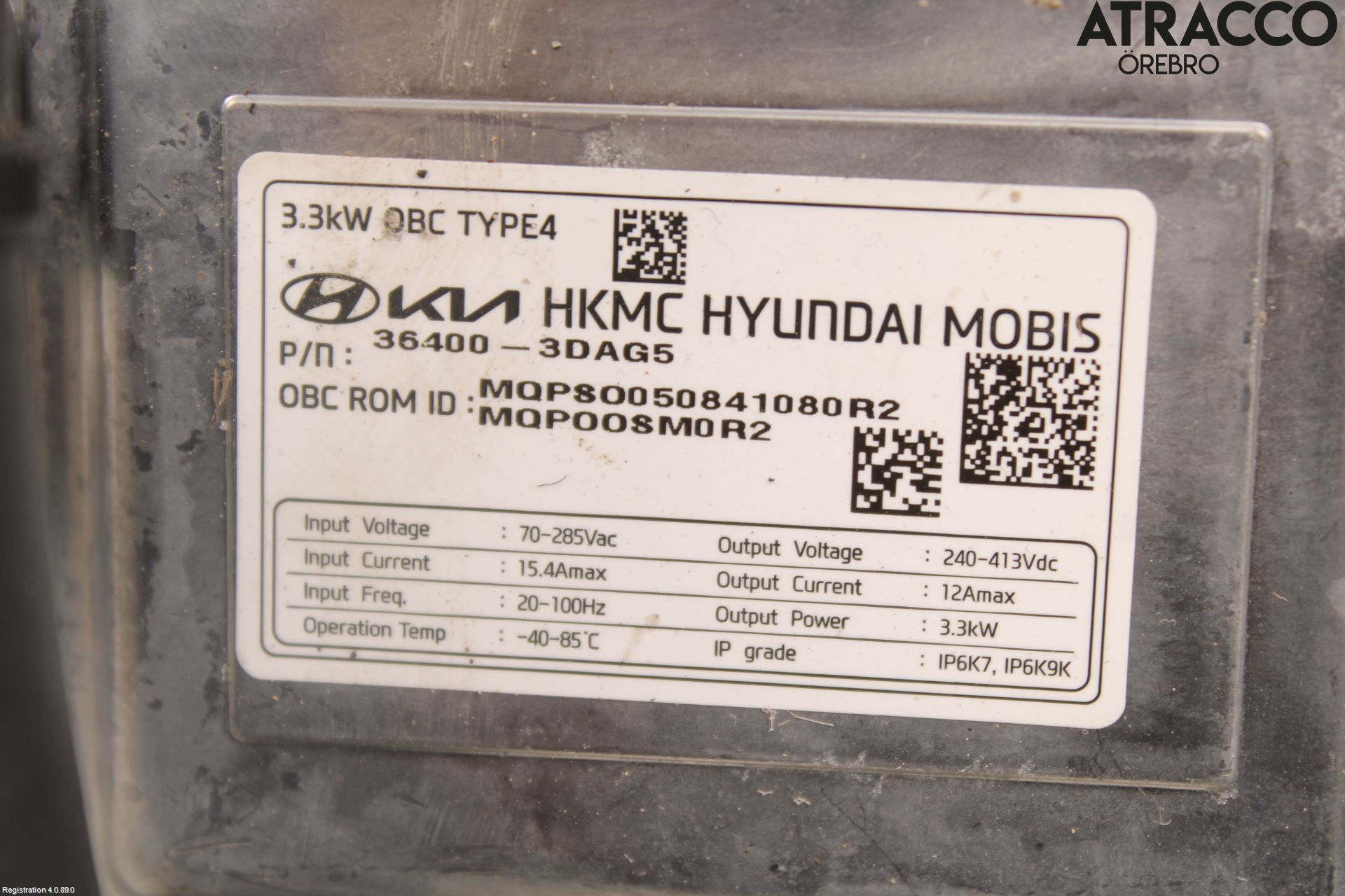 Kia SORENTO 21- Batteriladdare Högspänning