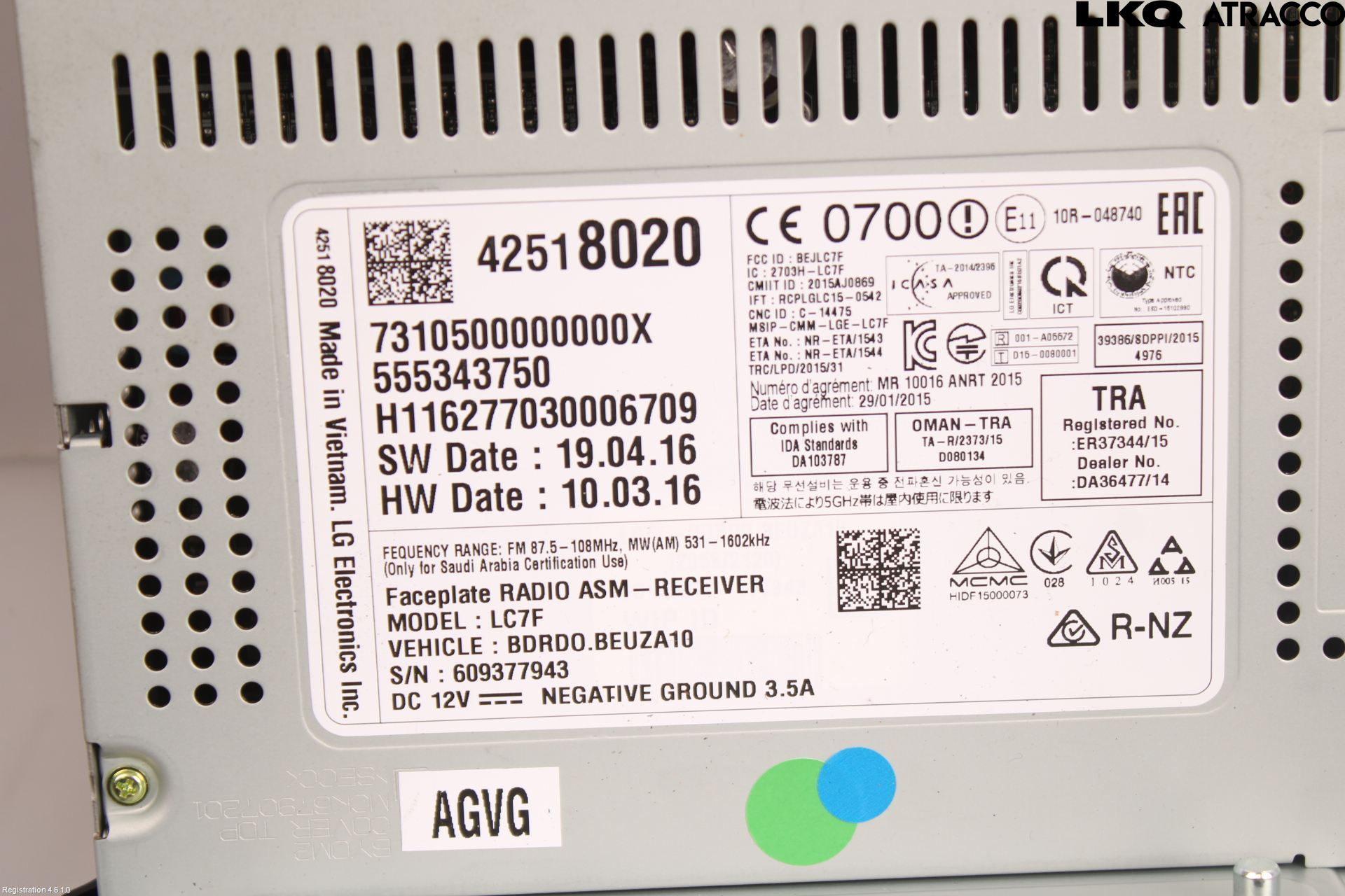 Opel CORSA E 15-19 Cd Radio - Multimediapanel