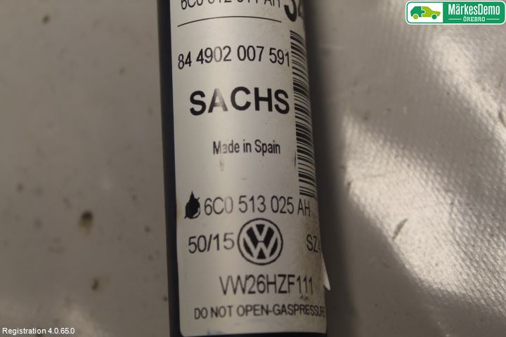 Volkswagen VW POLO 10-17 Stötdämpare Bak
