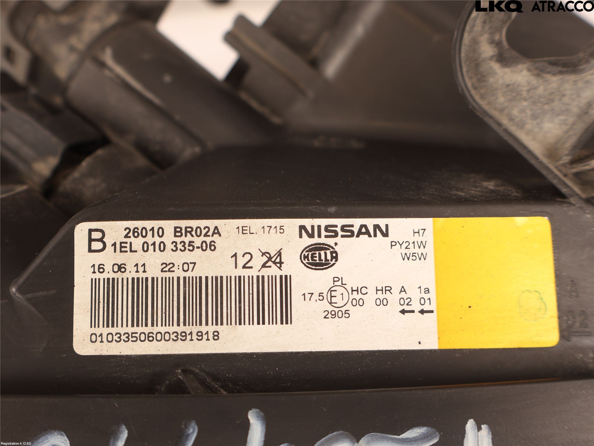 Nissan QASHQAI 10-14 Strålkastare Höger