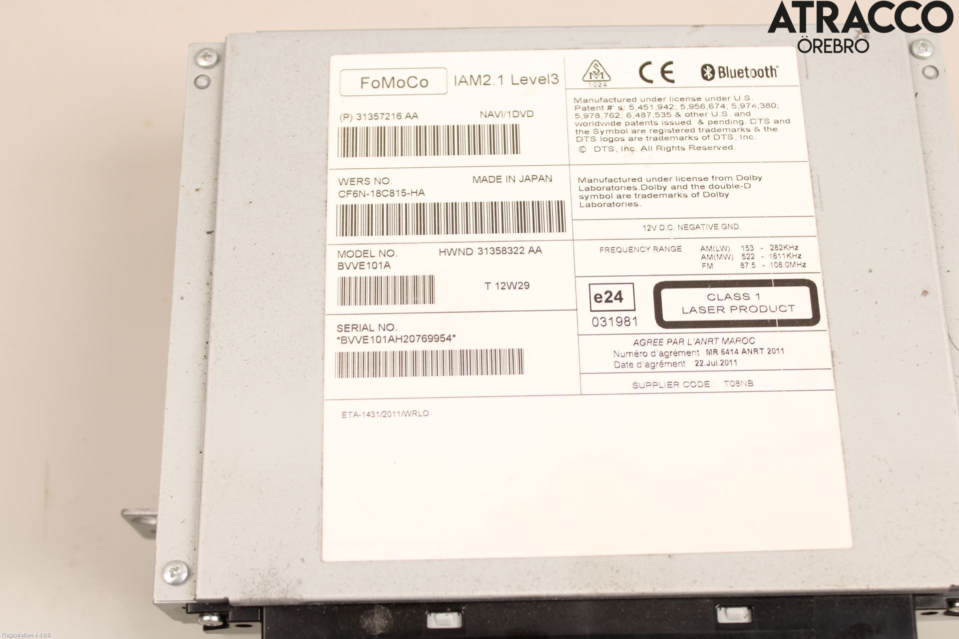 Volvo S60 11-13 Cd Radio - Multimediapanel