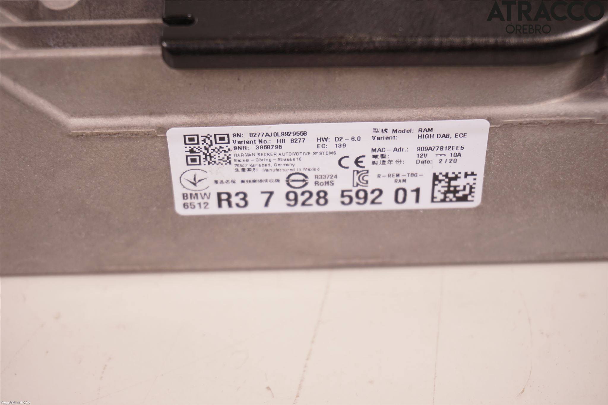 BMW X5 G05 18- Radio-Stereo Förstärkare