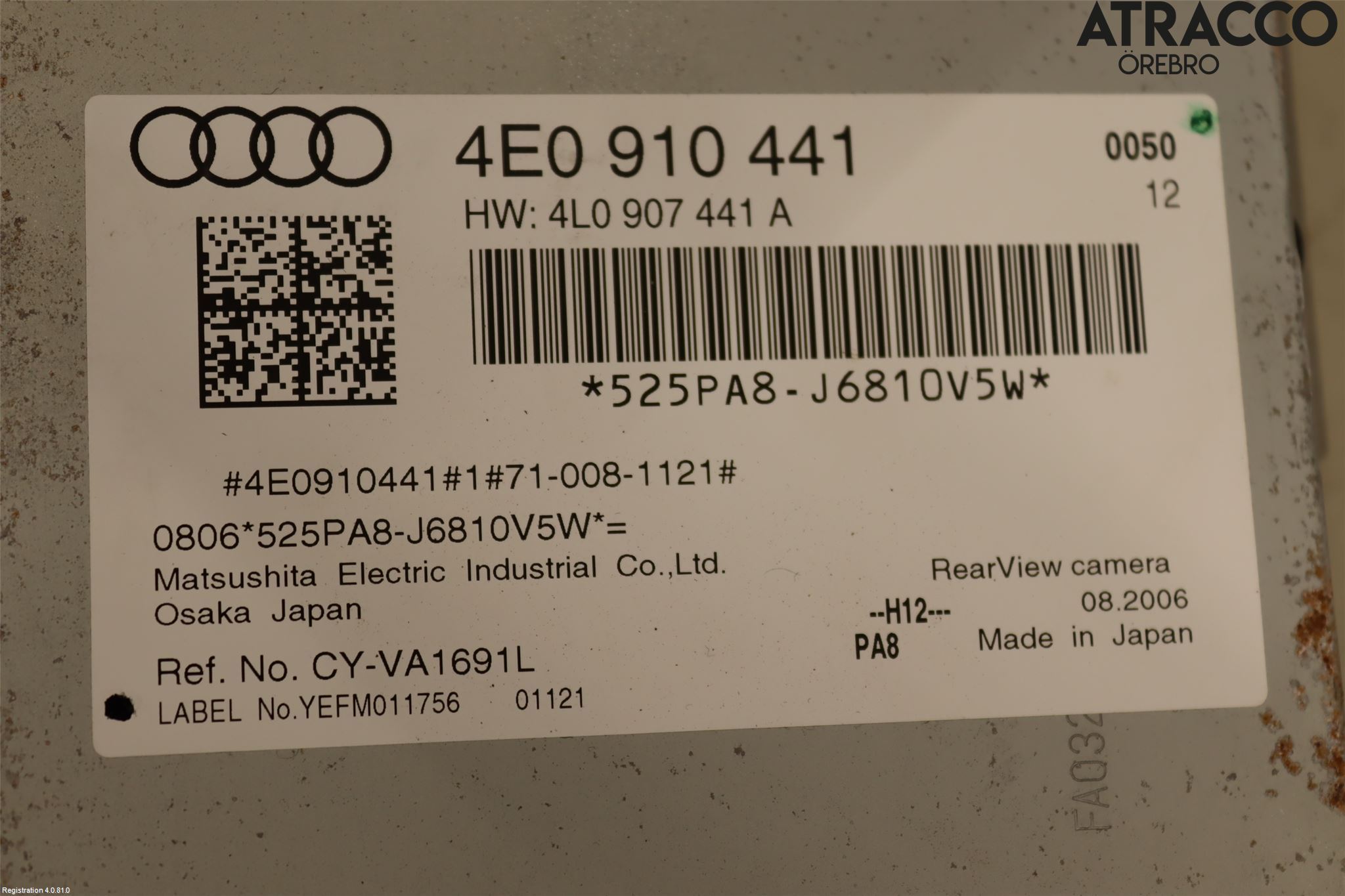 Audi A8/S8 4E  02-09 Styrenhet Parkeringshjälp
