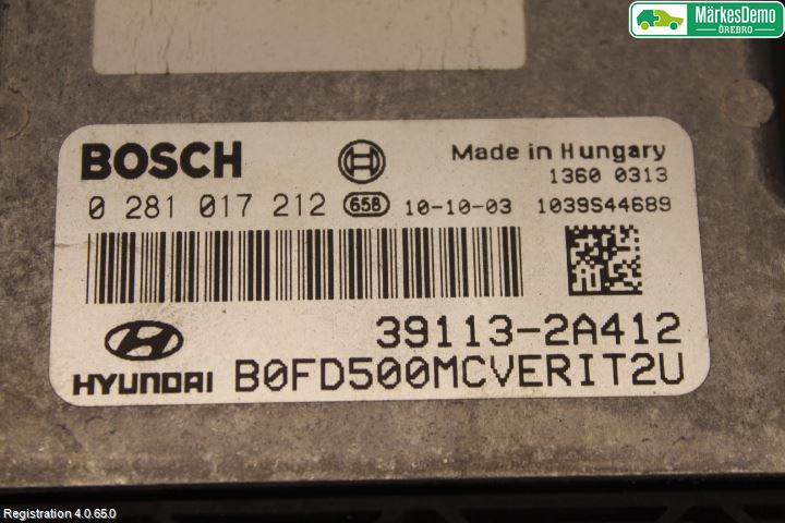 Hyundai i30 FD 07-12 Styrenhet Insprut Bensin