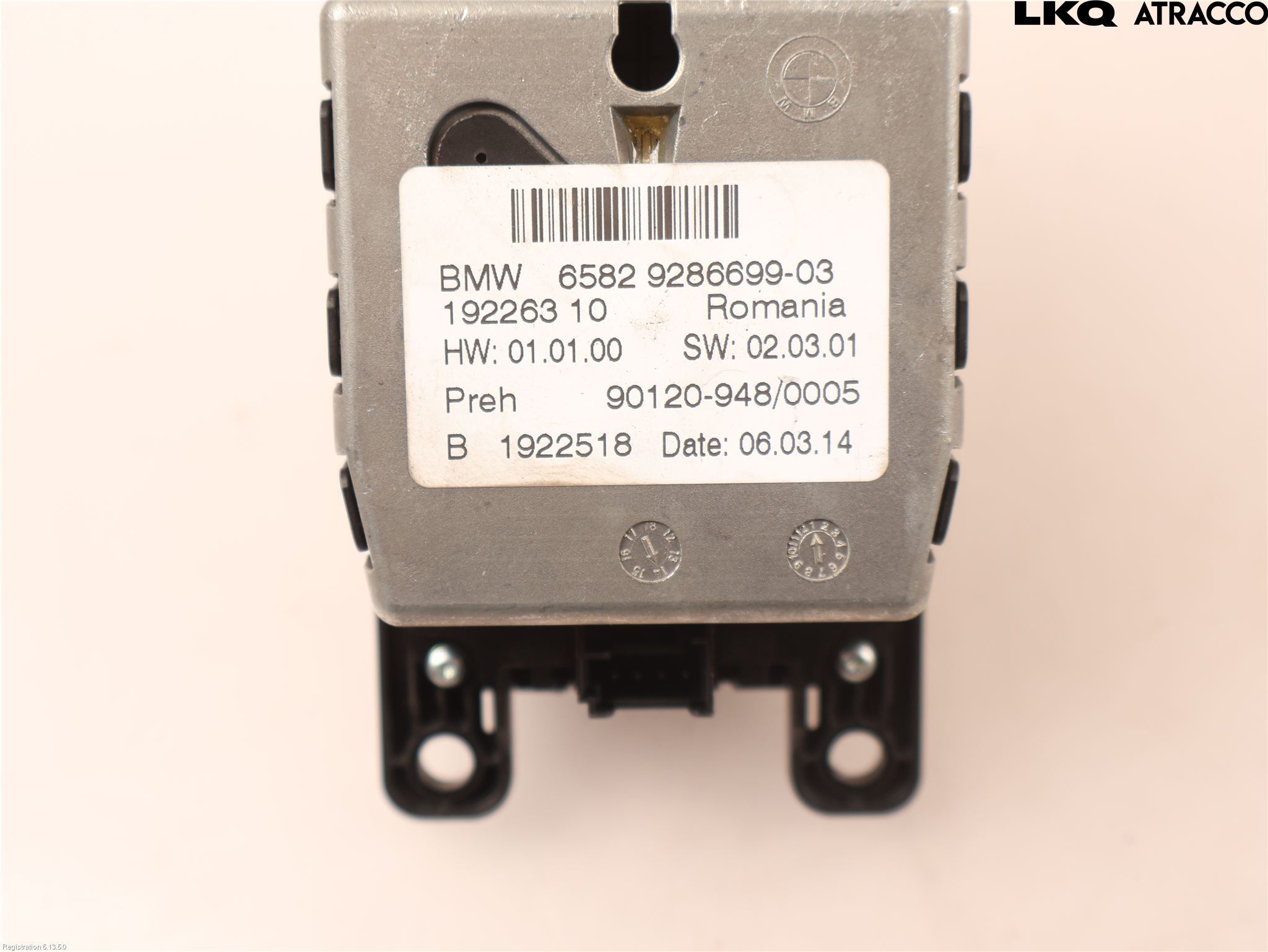 BMW 5 F10/F11/F18 09-17 Strömställare Färddator