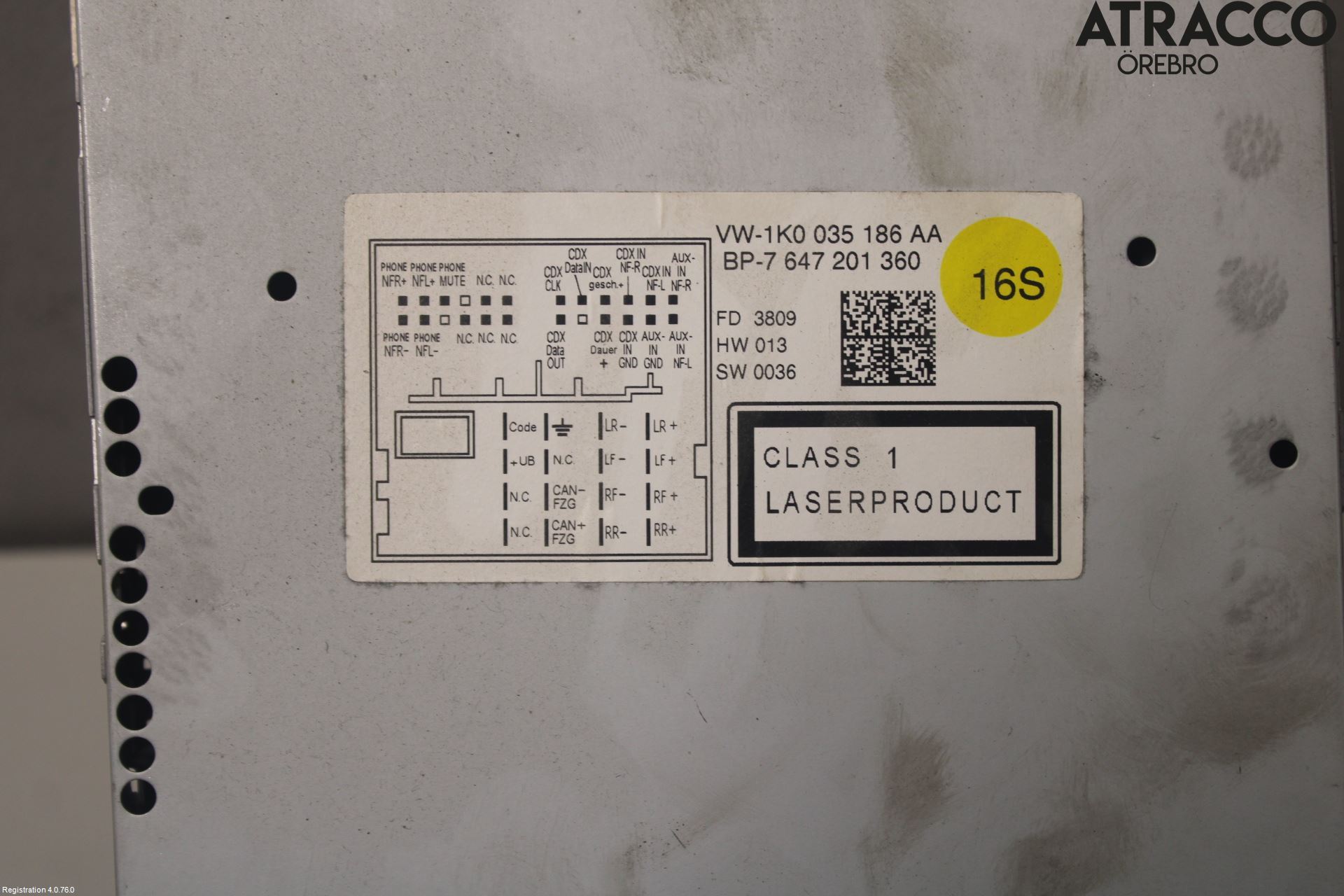 Volkswagen VW CADDY      04-10 Cd Radio - Multimediapanel