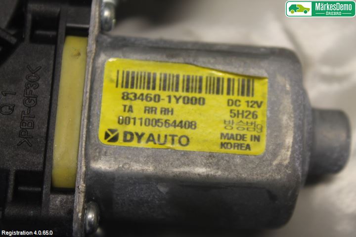 Kia PICANTO 12-17 Fönsterhiss El Kompl