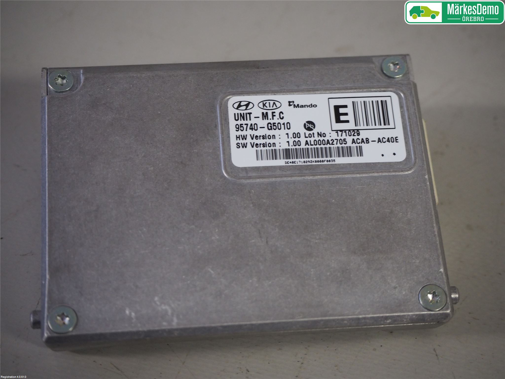 Kia NIRO (DE) 17-22 Sensor Aktivt Kollisionsskydd