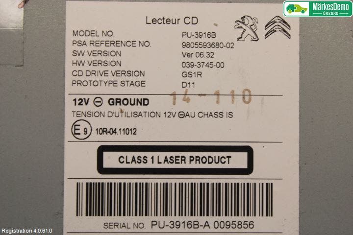 Citroen C4 II 11-18 Cd Växlare