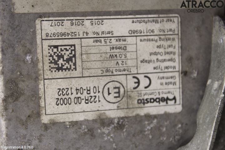 Citroen JUMPER/E-JUMPER 14- Dieselvärmare