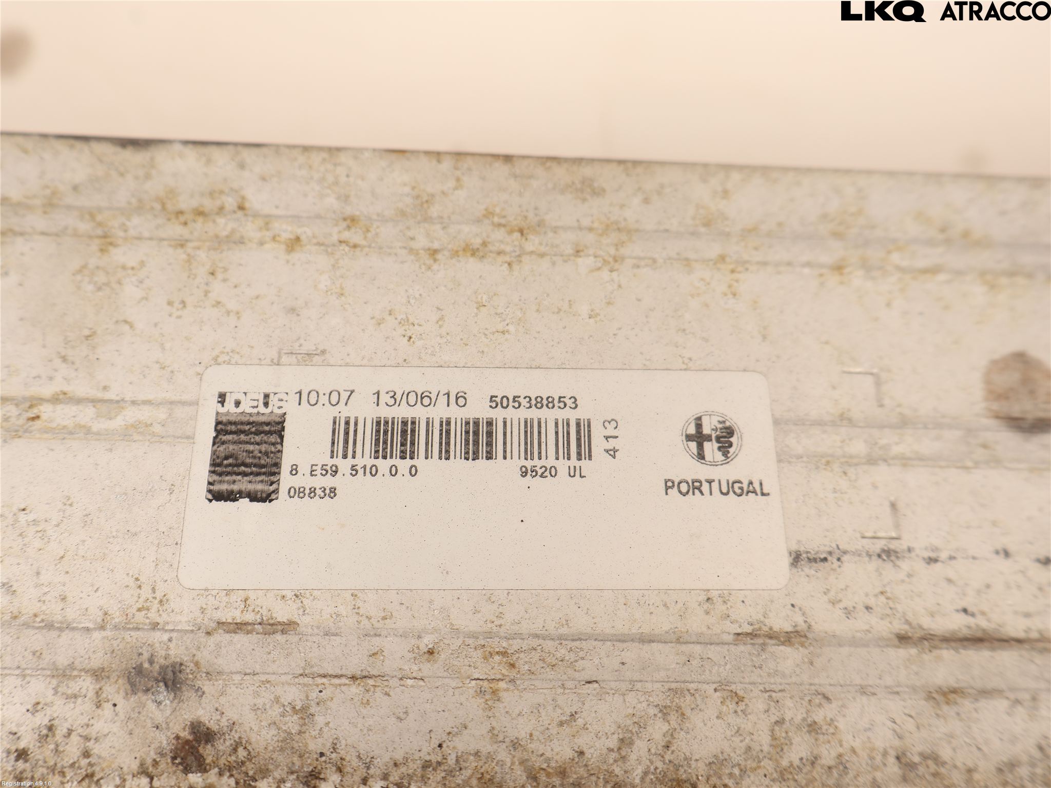 Alfa GIULIA Laddluft-Intercooler Kyl