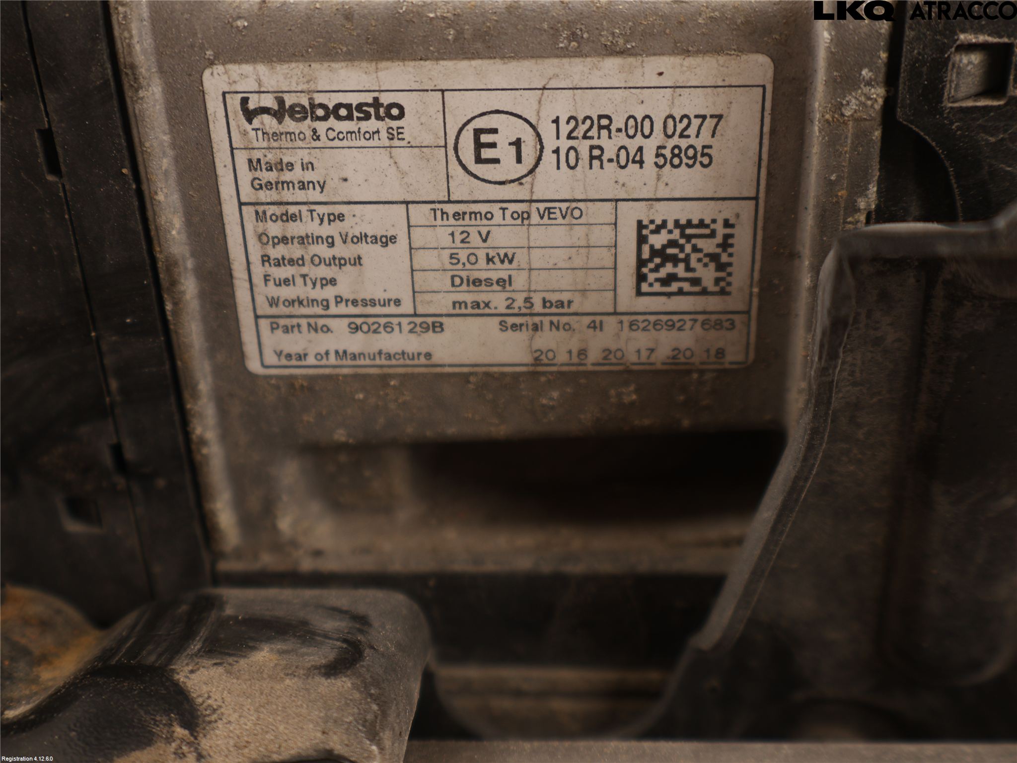 Volkswagen VW CADDY 16-20 Dieselvärmare