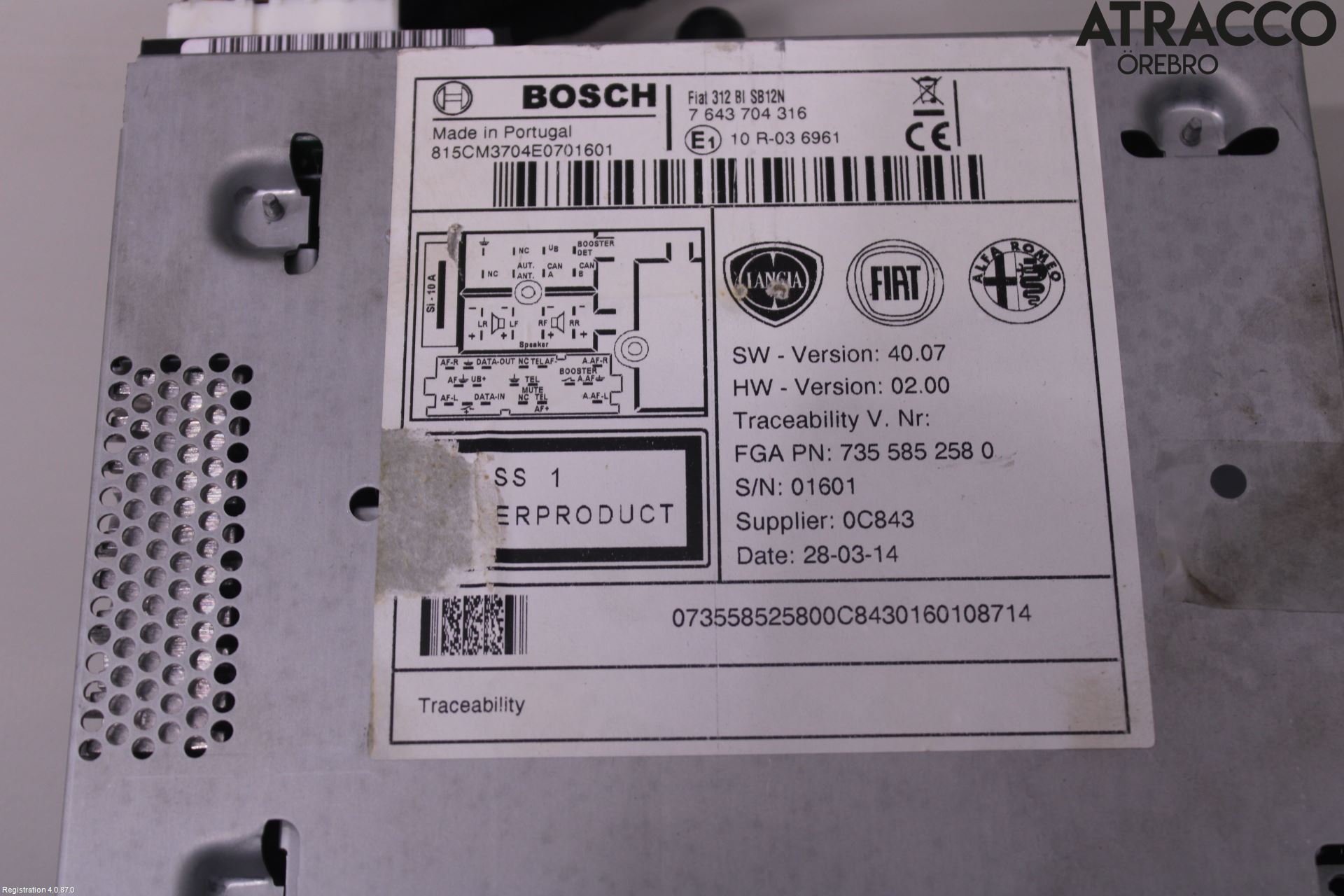 Fiat 500 07- Cd Radio - Multimediapanel