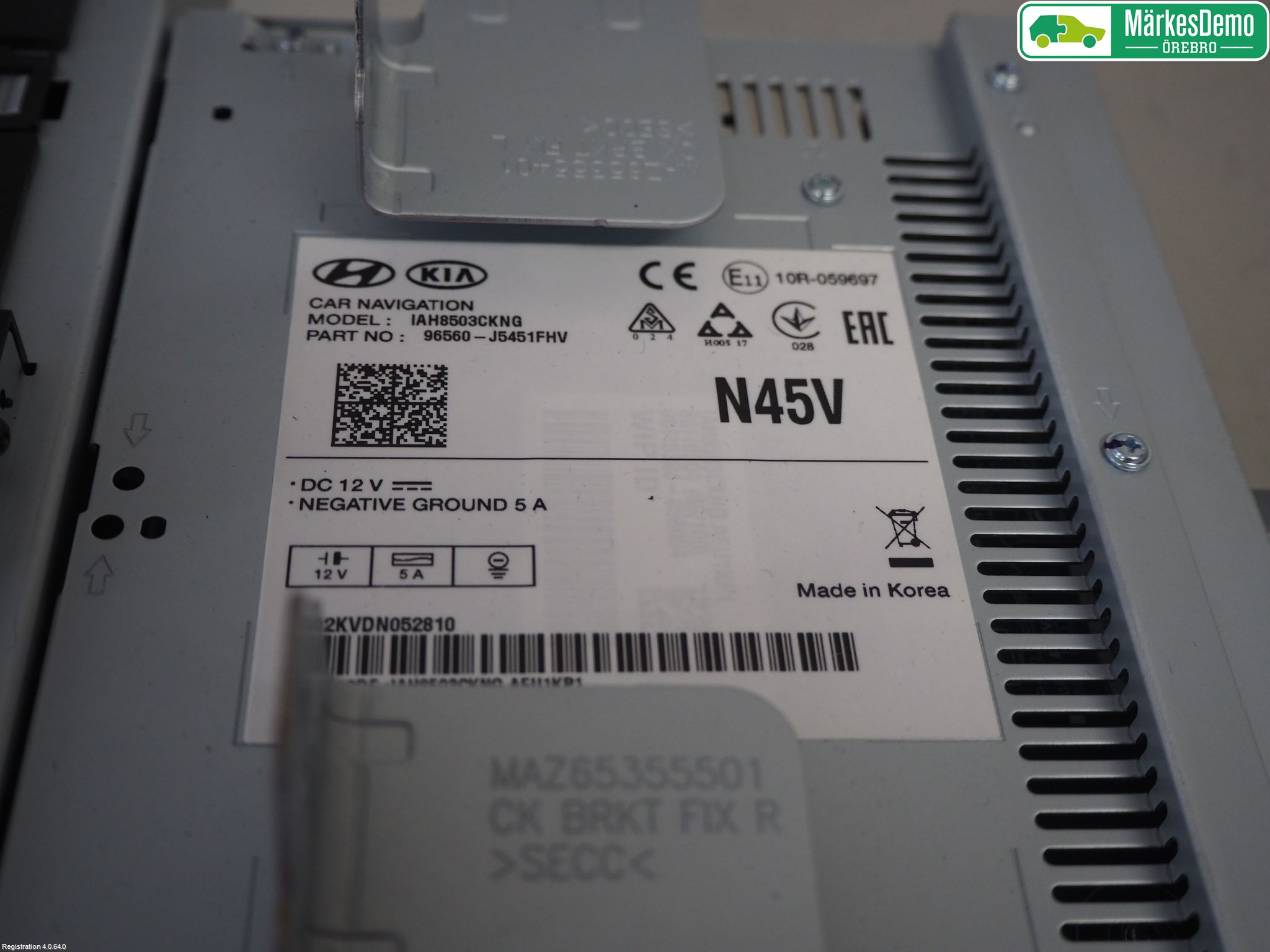 Kia STINGER 18- Cd Radio - Multimediapanel