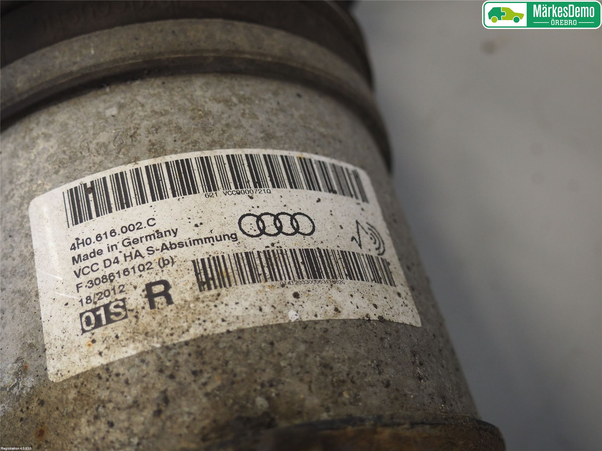 Audi A8/S8 4H 10-17 Fjäderben Bak Höger