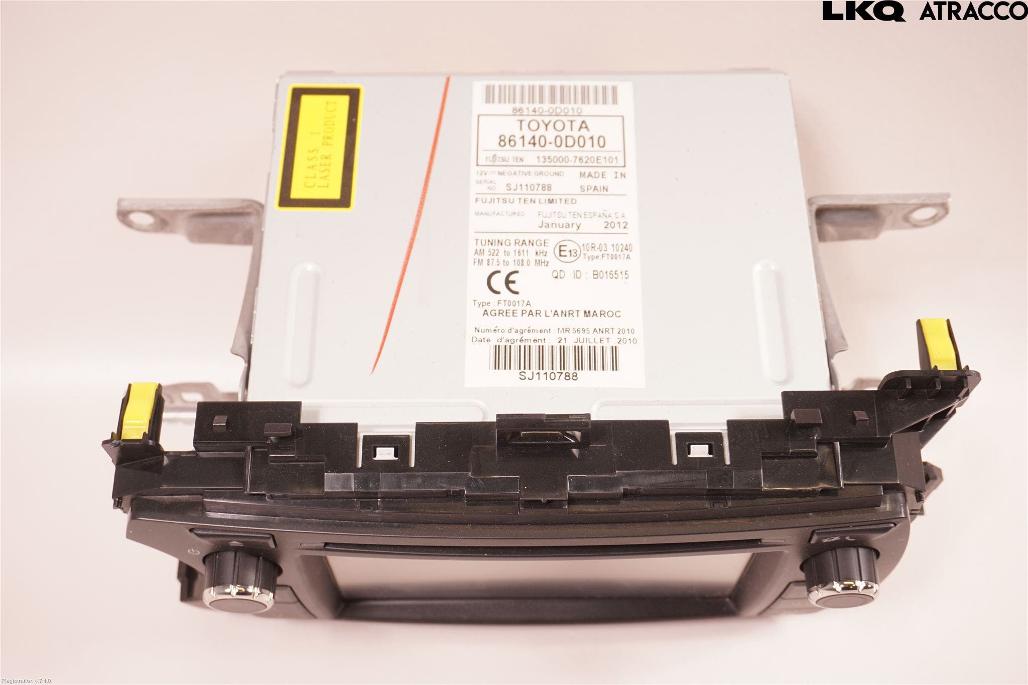 Toyota YARIS XP130 12-14 Cd Radio - Multimediapanel