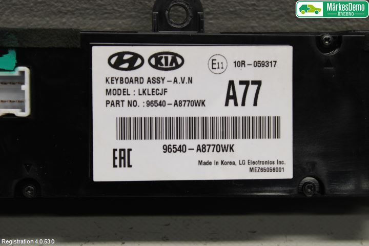 Kia OPTIMA 16-20 Cd Radio - Multimediapanel